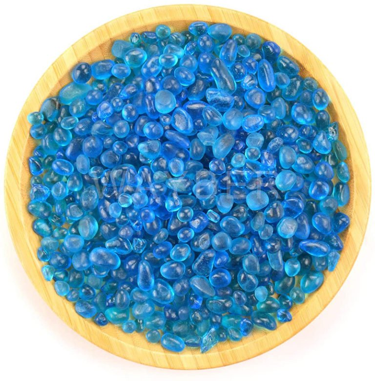 Colored Glass Pebbles for Aquarium Decoration, Fish Tank, Flowers, Vase