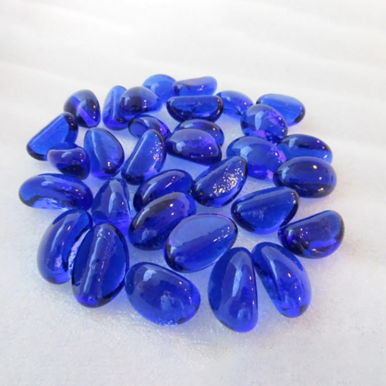 Colored Glass Pebbles for Aquarium Decoration, Fish Tank, Flowers, Vase