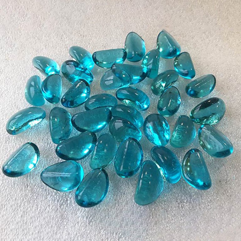 Colored Glass Pebbles for Aquarium Decoration, Fish Tank, Flowers, Vase